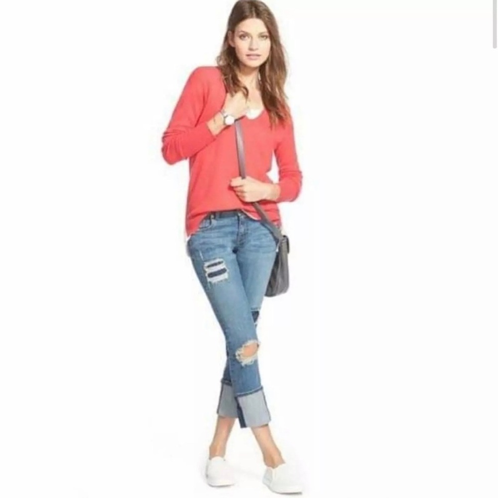 KUT Cameron Straight Leg Cuffed Jeans size 8